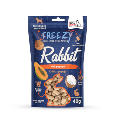 Syta Micha - FREEZY - Konijn met Papaya - Gevriesdroogde hondensnacks -  40gr